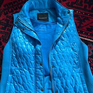 Talbots Blue Quilted Women's Vest